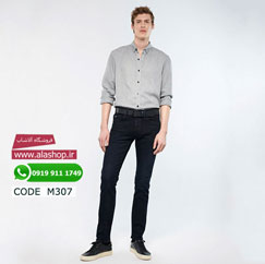 شلوار جین ماوی مشکی رنگ طرح JAKE