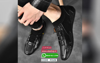 کفش دست ساز چرمی راحت و تنفسی m328