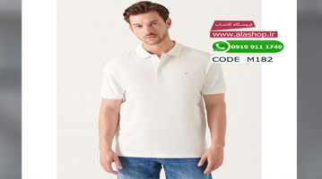 تیشرت یقه دار مردانه 100% پنبه مدل m182