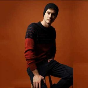 ژاکت پشمی بافتنی یقه گرد m607