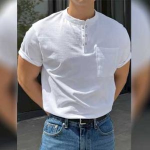 تیشرت مردانه یقه ماندارین