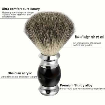 فرچه خز گورکن اصلاح ریش