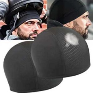 کلاه ایمنی و عرق گیر موتورسیکلت