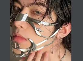 ماسک صورت مکانیکی سایبرپانک