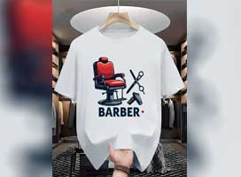 تی‌شرت طرح‌ صندلی آرایشگاهی