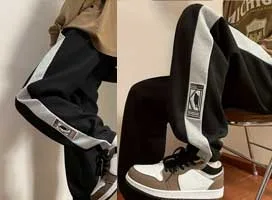 شلوار اسپرت سبک با نوار کناری مدل m1393