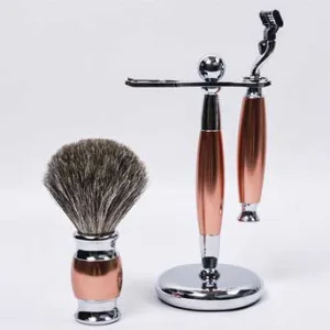 کیت اصلاح رزگلد همراه برس گورکن مدل m1423