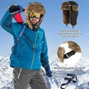 کلاه گوش‌ گیر روسی خز دار مردانه مدل m1469